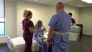 Physical Therapy Transfer Training  How To Transfer From Wheelchair To Bed [upl. by Pratte]