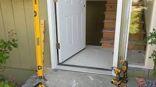 Jeld Wen Front Door Installation  Really crappy products and craftsmanship PART 1 [upl. by Lippold]