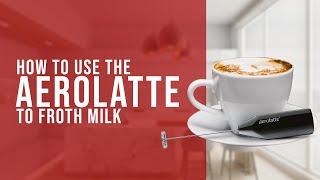 How To Use the AeroLatte To Froth Milk [upl. by Gnihc]