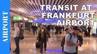 TRANSIT WALK AT FRANKFURT Airport FRA Terminal 1  Connection Flight Transfer Arriving amp Departing [upl. by Yessydo]