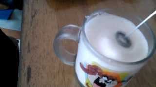 Aerolatte Review Frothing Cold Milk In Under 1 Minute [upl. by Arocahs]